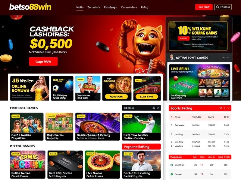 Welcome to betso88win.com – your premier destination for online gambling, sports betting, and casino gaming. Discover top casinos, exclusive bonuses, and live betting options today.